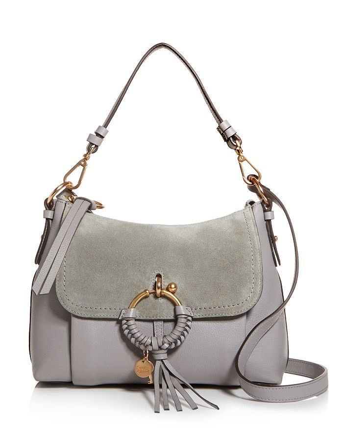 SEE BY CHLOÉ SEE BY CHLOE JOAN SMALL LEATHER & SUEDE SHOULDER BAG,S17US910330