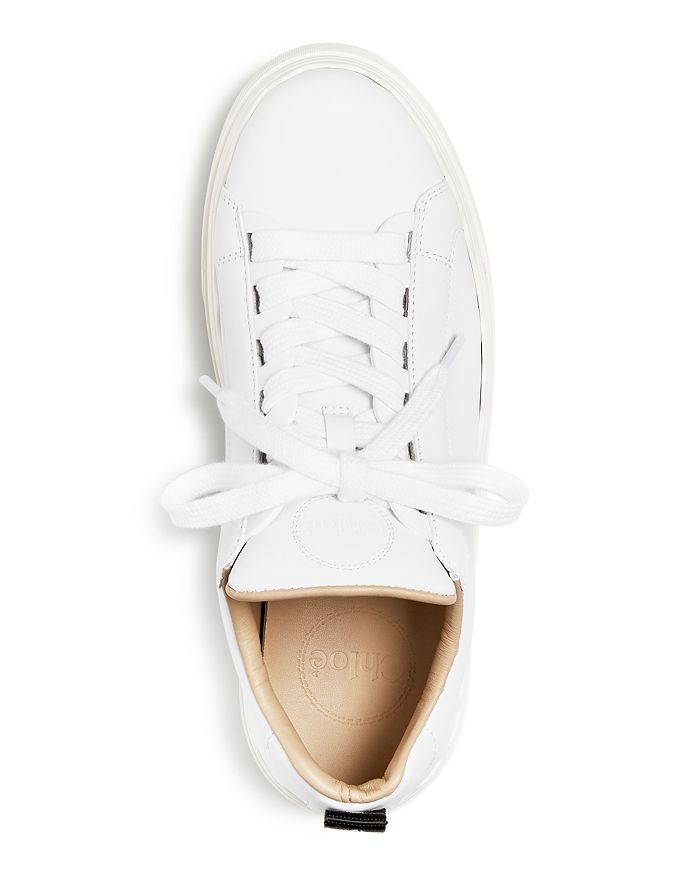 Shop Chloé Women's Lauren Low Top Sneakers In White