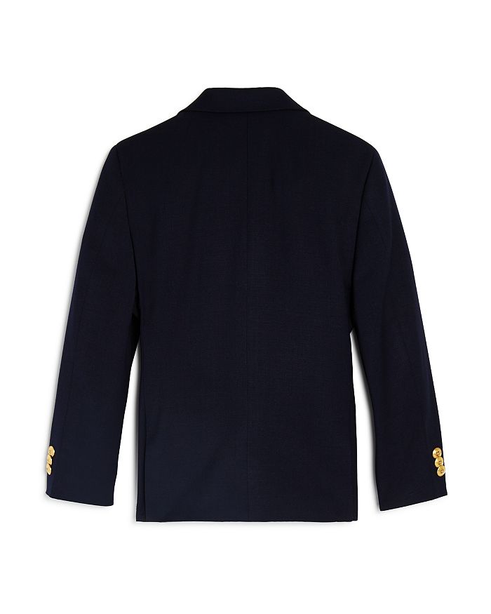 Shop Michael Kors Boys' Gold-button Sport Coat, Big Kid - 100% Exclusive In Navy
