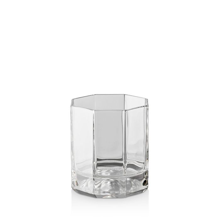 Shop Versace Medusa Lumiere Whiskey Glass In Clear
