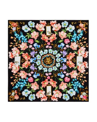 Echo Flourish Floral Silk Scarf