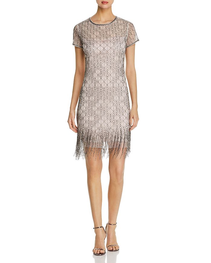 Elie tahari fringe dress 2025
