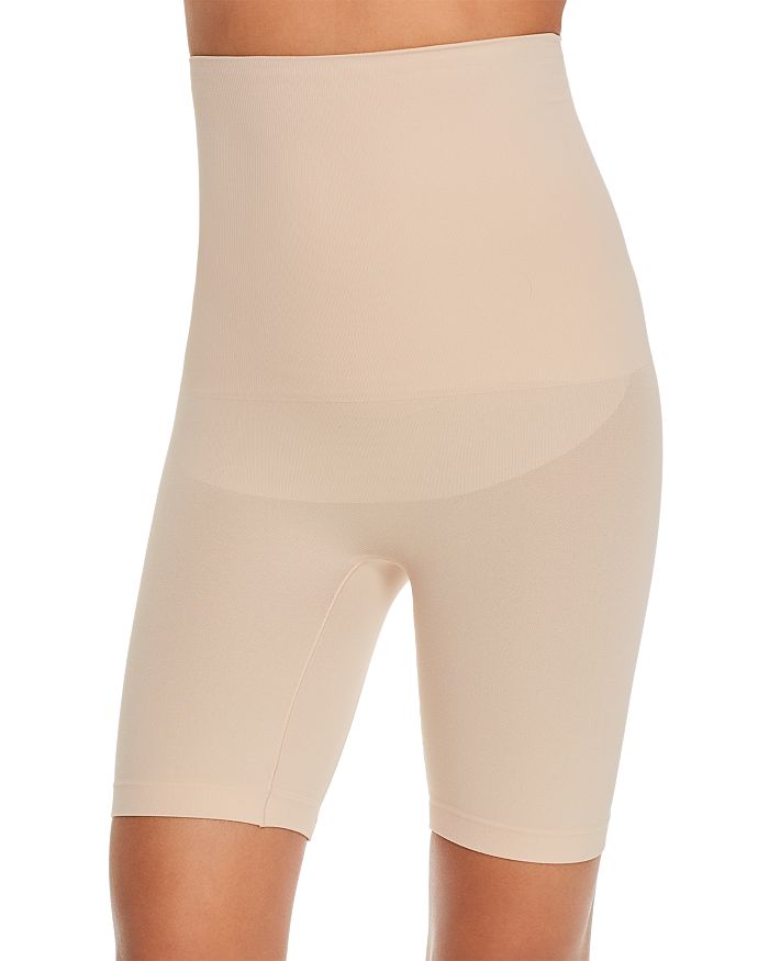 Yummie Hidden Curves High Waist Thigh Shaper In Frappe