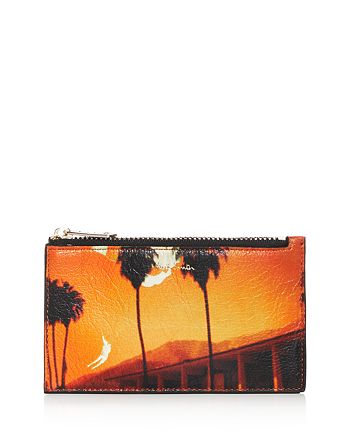 Paul Smith Double Exposure Leather Zip Card Case | Bloomingdale's