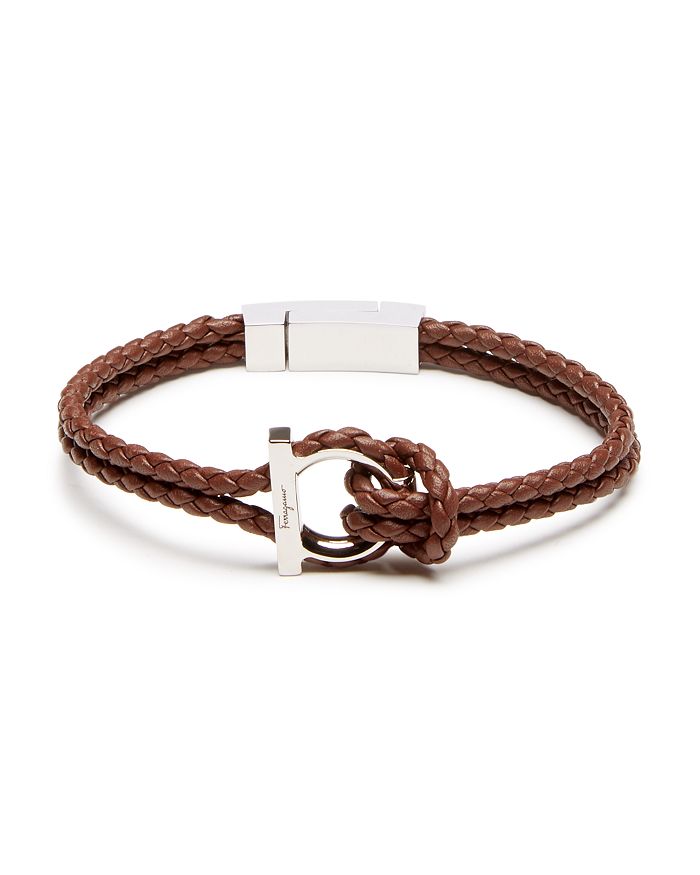 Ferragamo - Double Woven Leather Bracelet
