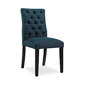 Shop Modway Duchess Fabric Dining Chair In Azure