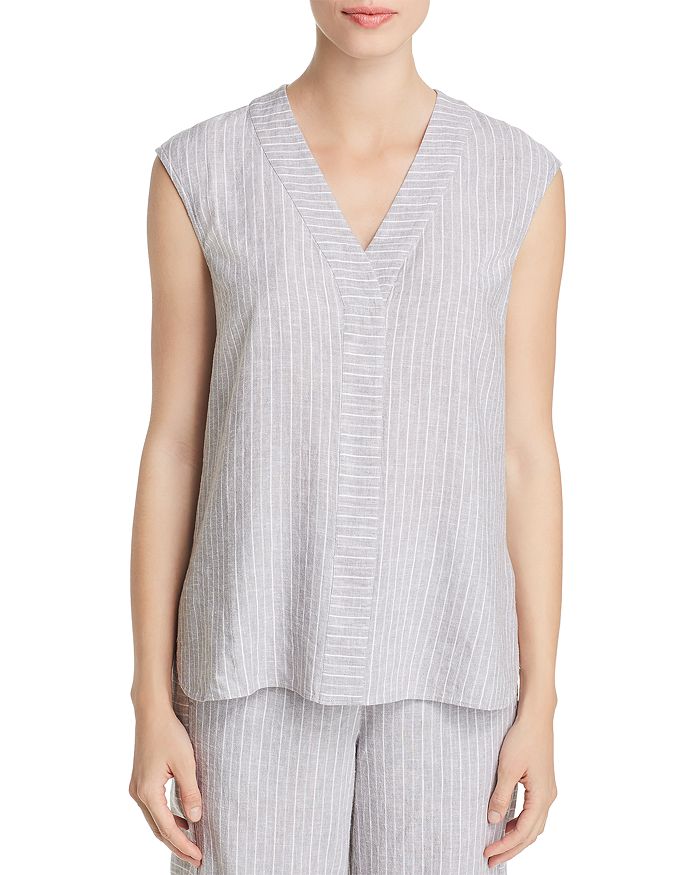 NIC AND ZOE NIC+ZOE CENTRAL PARK SLEEVELESS STRIPED TOP,M191621