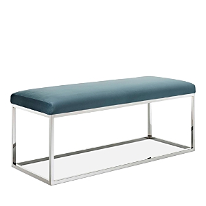 Photos - Other Furniture Modway Anticipate Velvet Bench Blue EEI-2869 