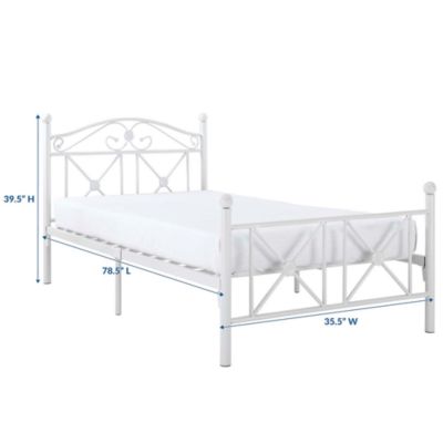 Country Cottage Iron Twin Bed Frame