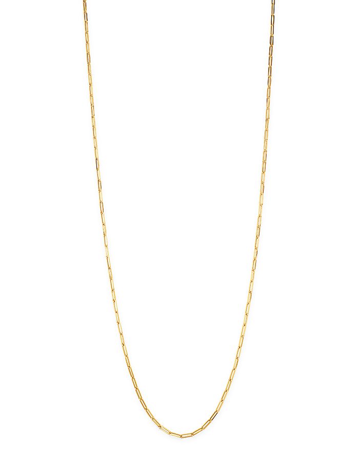 Shop Roberto Coin 18k Yellow Gold Long Link Chain Necklace, 33