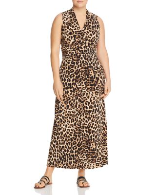 vince camuto leopard print maxi dress