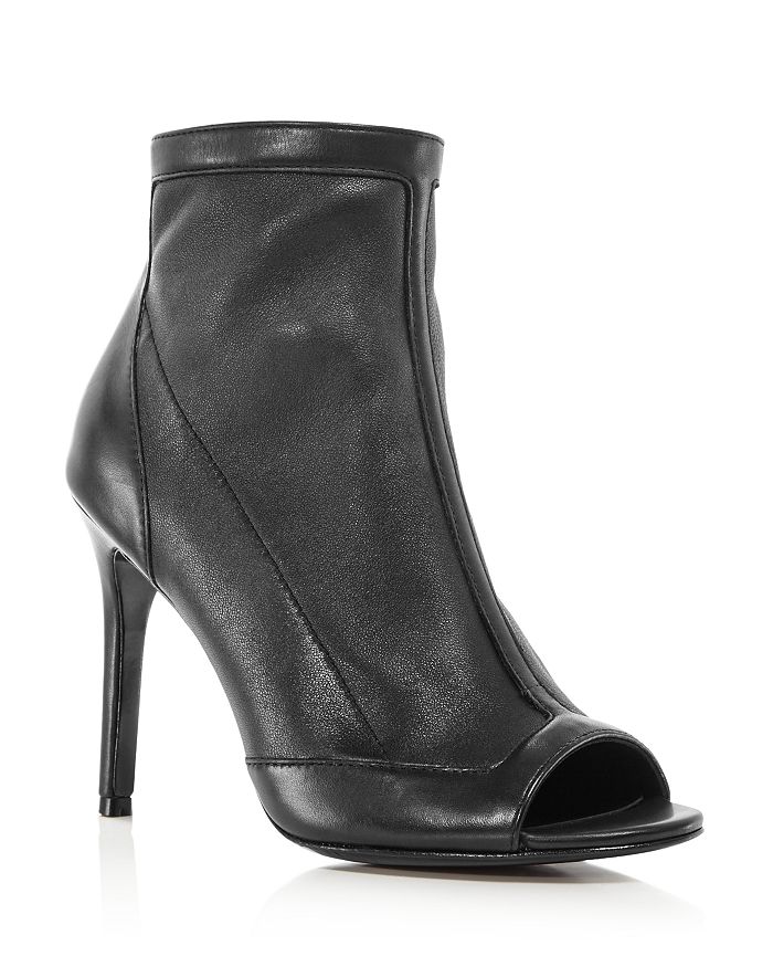 Charles David Women's Courter Peep Toe High-heel Booties In Black