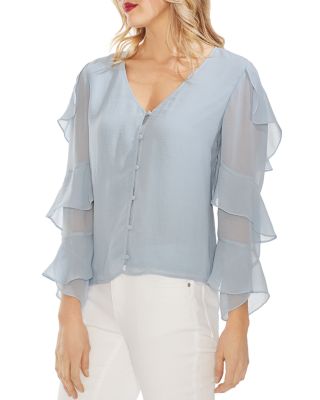 vince camuto ruffle blouse