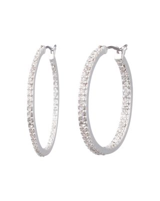 ralph lauren hoop earrings silver