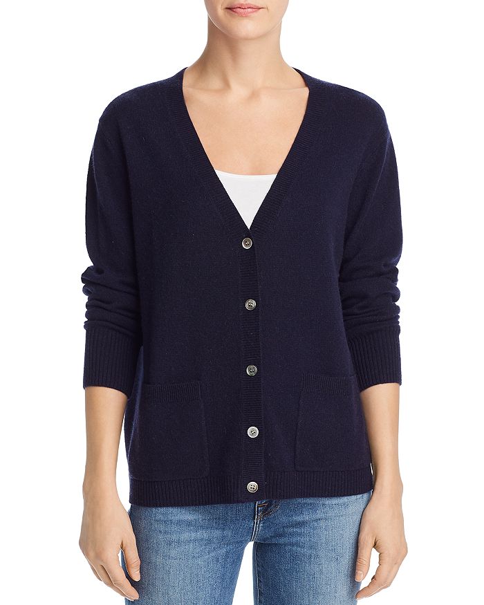 Minnie Rose Cashmere Anchor Cardigan Bloomingdale s