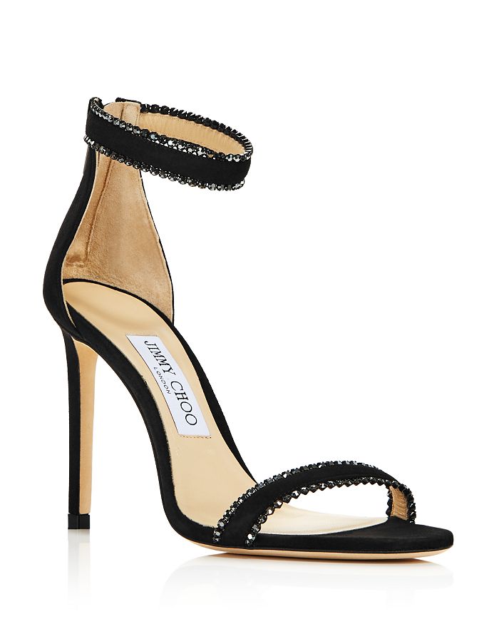 Jimmy Choo Women's Dochas 100 Embellished High-Heel Sandals ...