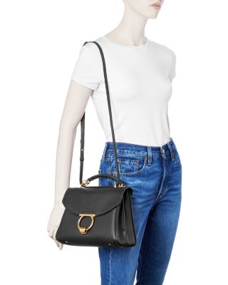 salvatore ferragamo margot small leather satchel