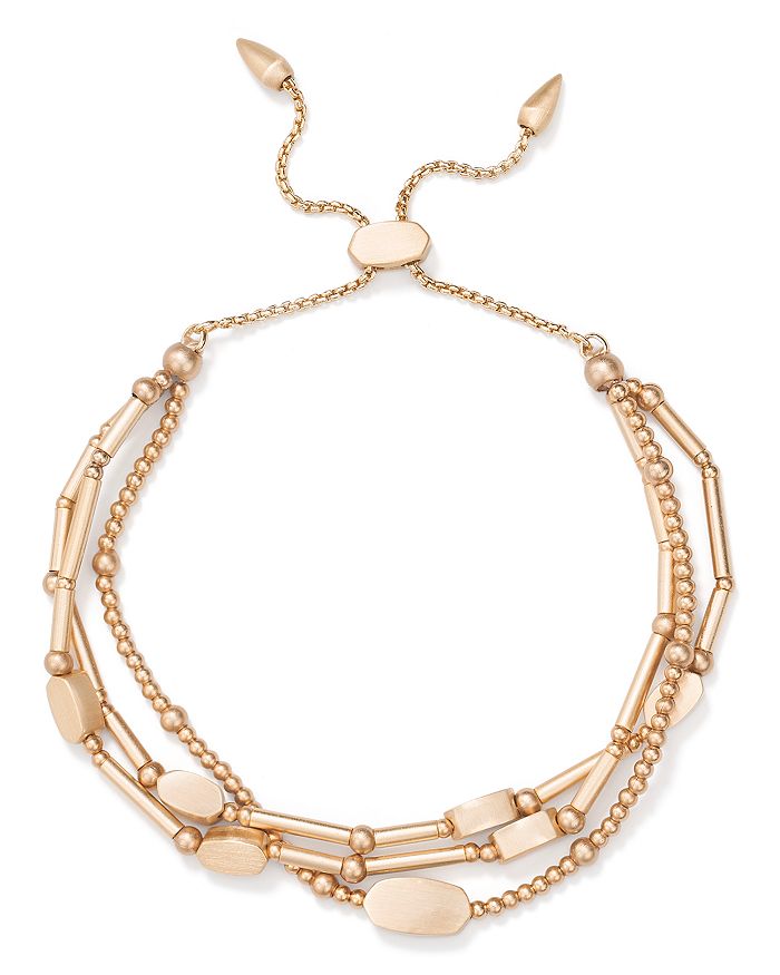 Kendra Scott Chantal Multi-strand Slider Bracelet In Rose Gold