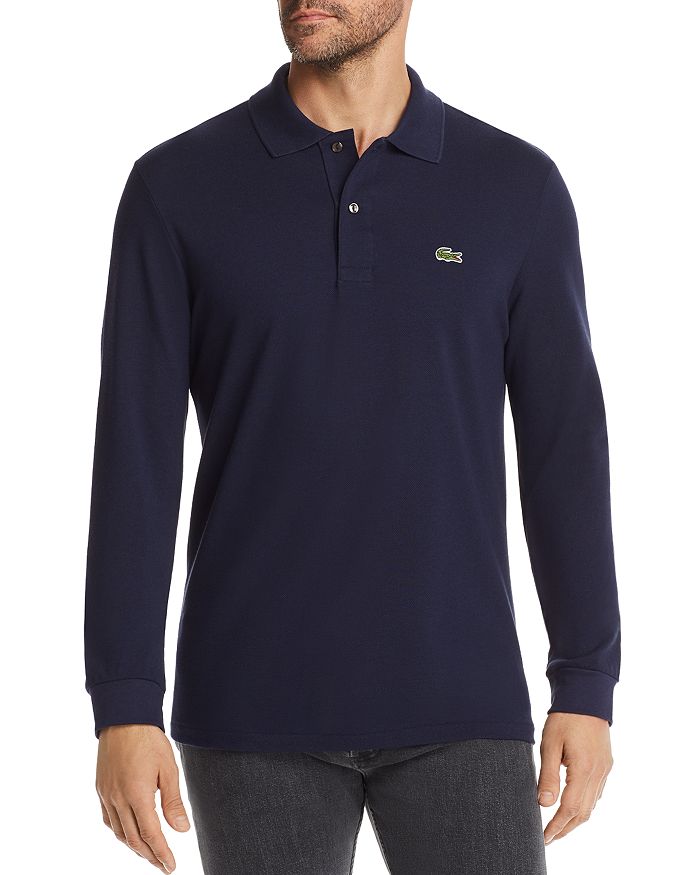 Lacoste Classic Fit Long-Sleeve Piqué Polo Shirt | Bloomingdale's