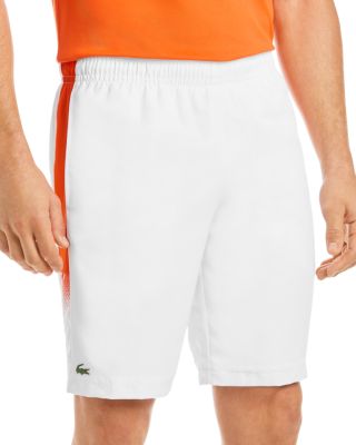 orange lacoste shorts
