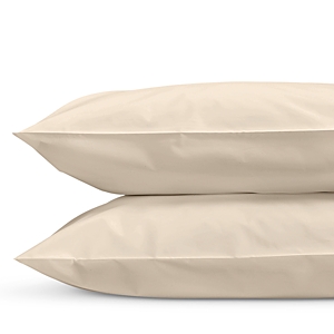 Matouk Luca Satin Stitch Standard Pillowcase, Pair In Beech