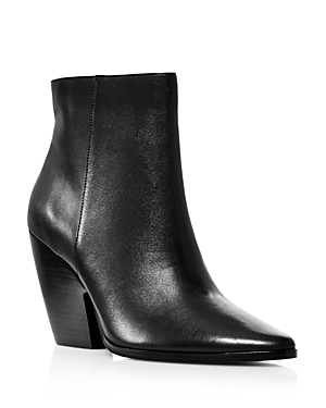 Charles David Women's Niche Pointed Toe Booties In Black Leather