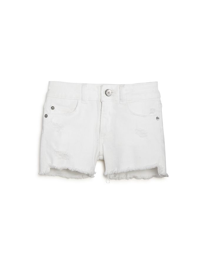 Shop Dl 1961 Girls' Lucy Denim Cutoff Shorts - Big Kid In White