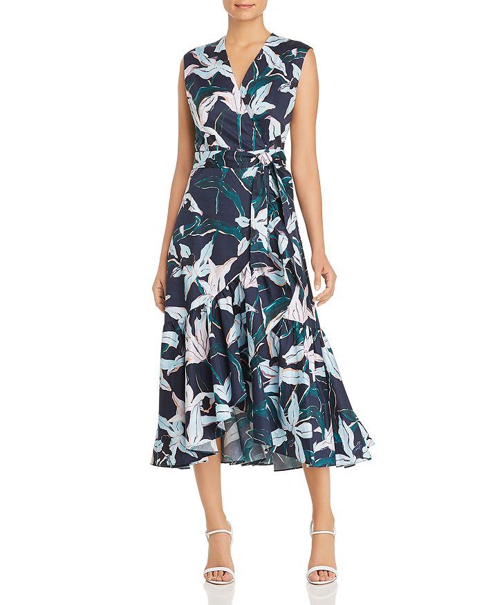 Tory burch hot sale printed wrap dress