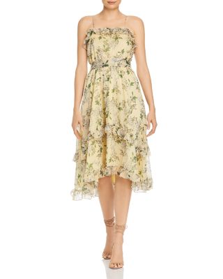 Keepsake Luscious Ruffled Floral Midi Dress Bloomingdale s