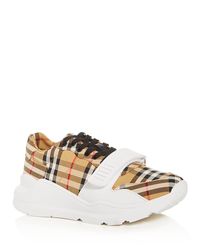 Burberry New Regis Check Sneaker In Multi