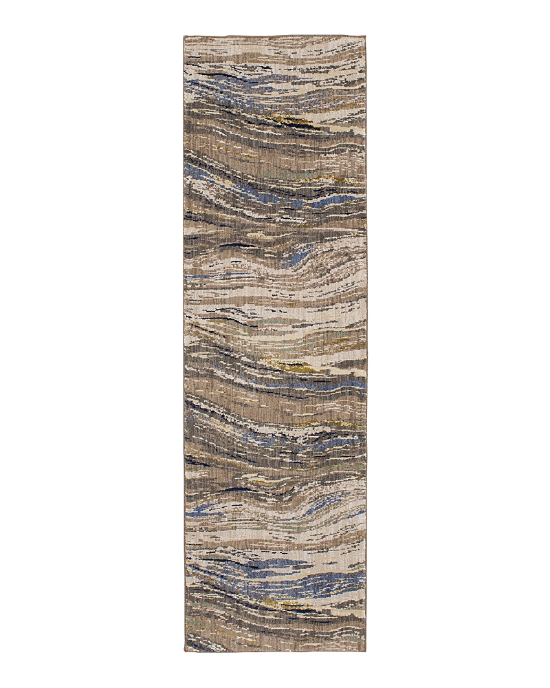 Karastan Enigma Continuum Runner Rug, 2'4 X 7'10 In Smokey Gray