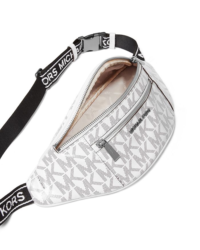 Michael Michael Kors Mott Medium Logo Belt Bag In White | ModeSens