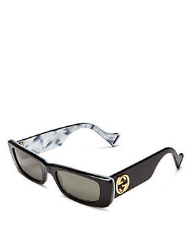Gucci -  Slim Rectangular Sunglasses, 52mm 