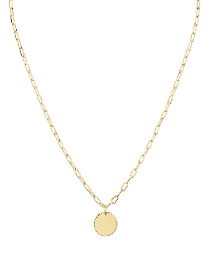 Shop Aqua Circle Pendant Necklace, 18 - 100% Exclusive In Gold