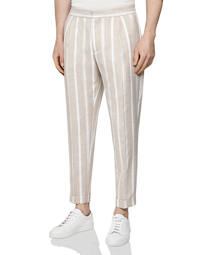 REISS Morris Striped Drawstring Pants | Bloomingdale's