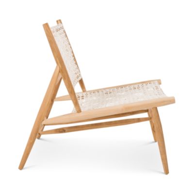 Bandelier Leather Weave Accent Chair