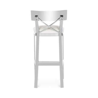 Zoey 39&amp;quot; Stainless Steel Cross Back Barstool
