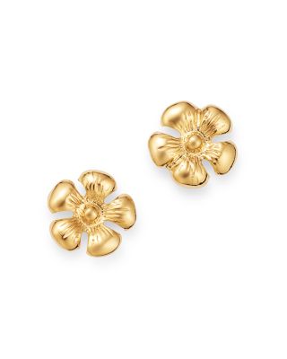 Moon & Meadow - Daisy Stud Earrings in 14K Yellow Gold