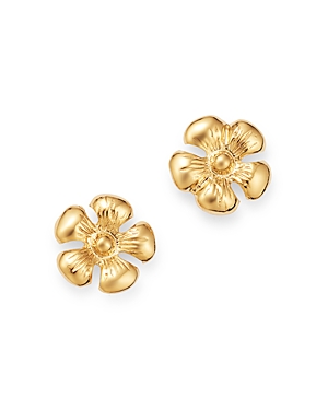Daisy Stud Earrings in 14K Yellow Gold
