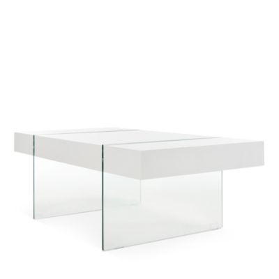 Jacob Rectangular Glass Leg Modern Coffee Table