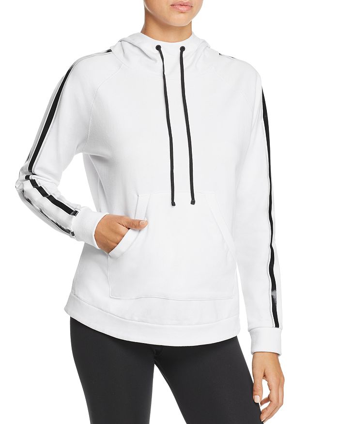 Blanc Noir Sport Striped-Sleeve Hooded Sweatshirt | Bloomingdale's