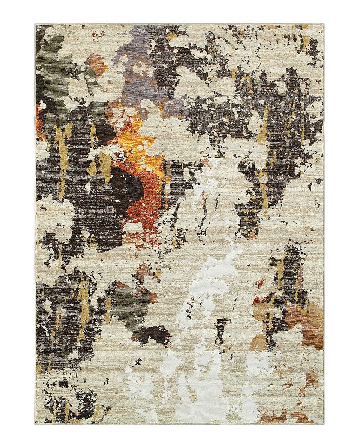 Oriental Weavers Evolution 7770j Area Rug, 6'7 X 9'6 In Beige/charcoal