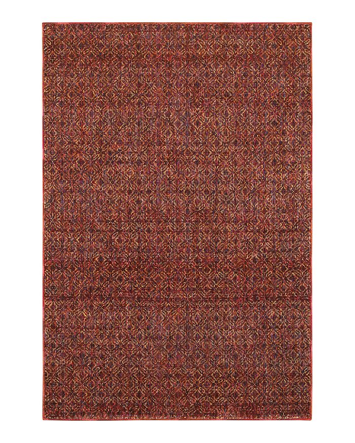 Oriental Weavers Atlas 8048 Area Rug, 6'7 X 9'6 In Red/rust