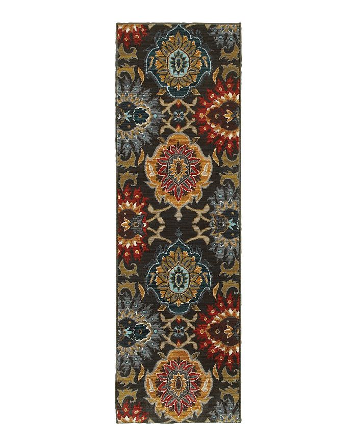 Oriental Weavers Sedona 6369d Runner Rug, 2'3 X 7'6 In Charcoal/multi