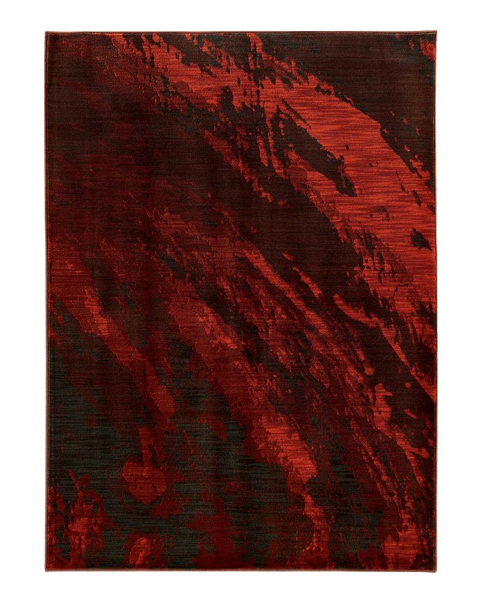 Oriental Weavers Sedona 6367 Area Rug, 1'10 X 3' In Red/charcoal
