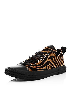 Click to view more detailed imagery on our partner's website Giuseppe Zanotti Men's Animal Print Blabber Sneakers - 100% Exclusive In Tiger