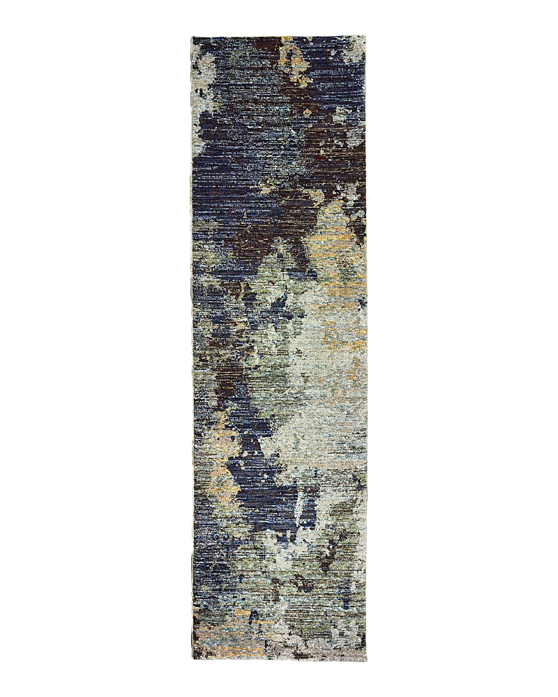 Oriental Weavers Evolution 8049b Runner Rug, 2'3 X 8' In Navy/blue