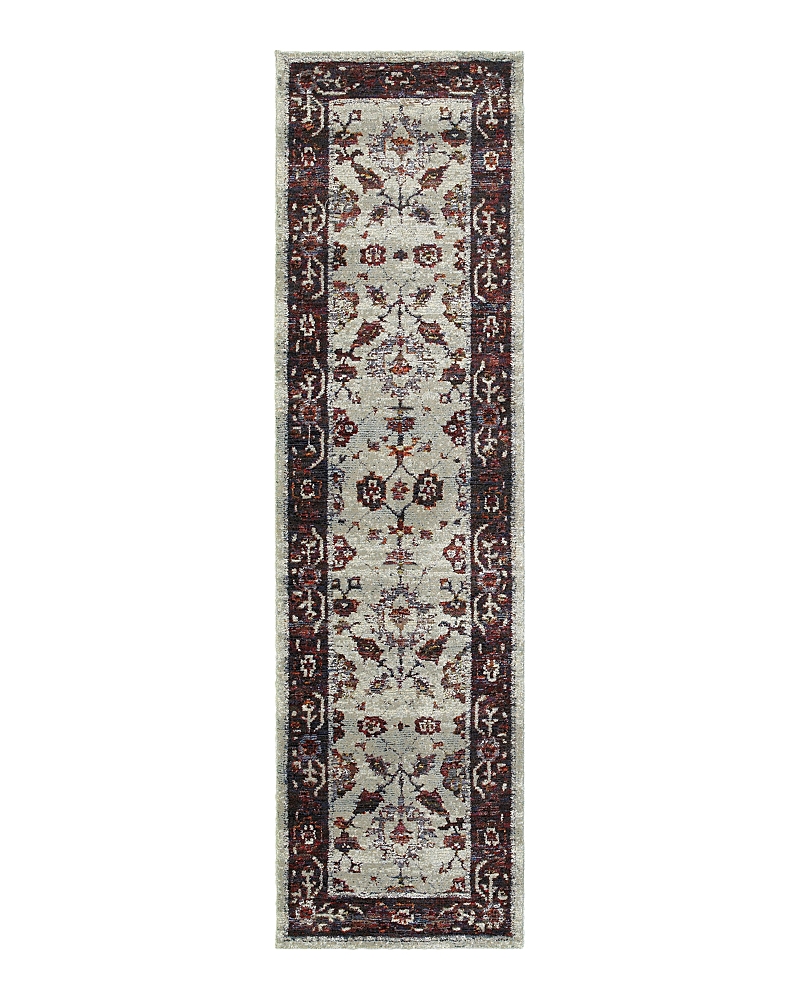 Oriental Weavers Andorra 6842d Runner Rug, 2'6 X 12' In Stone/red