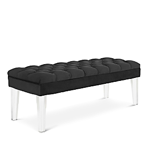 Photos - Other Furniture Modway Valet Velvet Bench Black EEI-2460 