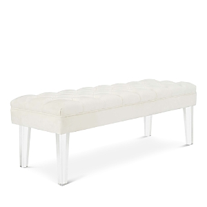 Photos - Other Furniture Modway Valet Velvet Bench White EEI-2460 